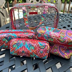 Vera Bradley 4pc Travel Toiletry Set